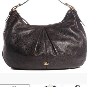 Burberry leather hobo bag
